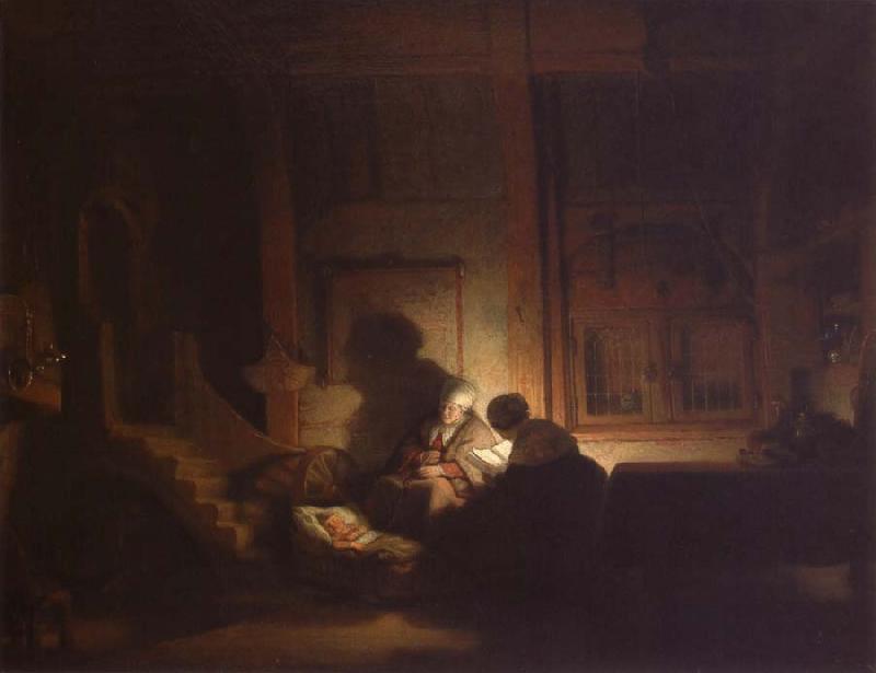 REMBRANDT Harmenszoon van Rijn The Holy Family at night